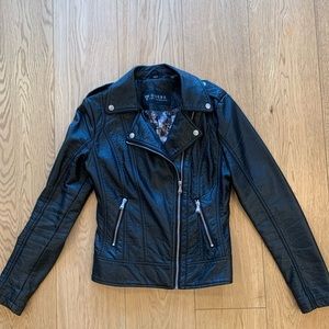 Guess Moto Leather Jacket